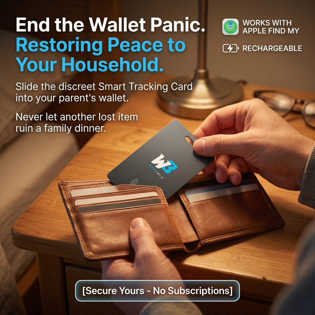 Winkblu Ultra-thin Wallet Tracking Card
